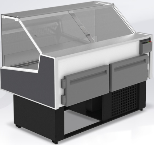 Витрина холодильная напольная CRYSPI OCTAVA Q 1800 (RAL 7016)