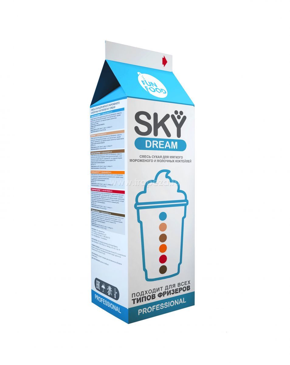 Смеси SKY DREAM для мягкого мороженого и коктейлей