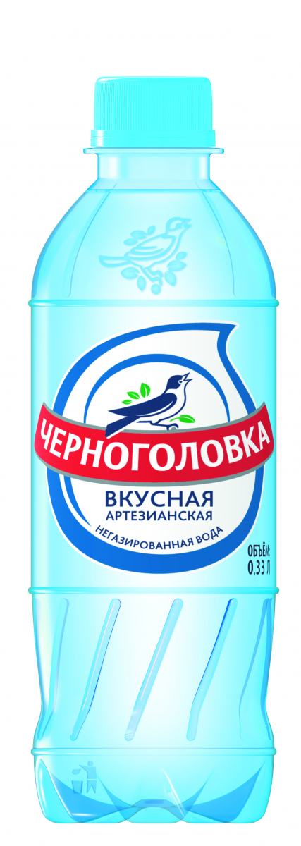 Вода минеральная негазированная ЧЕРНОГОЛОВКА, ПЭТ 0,33л