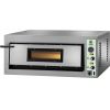 Печь для пиццы подовая, электрическая, 1 камера  610х610х140мм, 4 пиццы D300мм, управление электромеханическое, дверь стекло, под камень